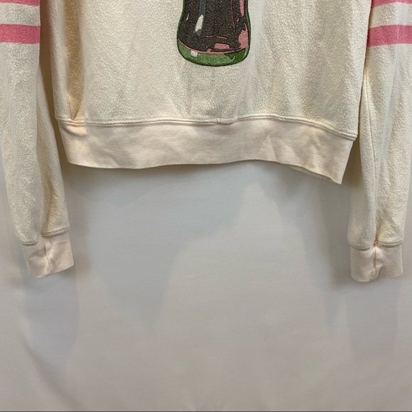 Wildfox Coca Cola Lip Tease Jumper Pullover Sweater in white with coke bottle XS - Picture 9 of 15
